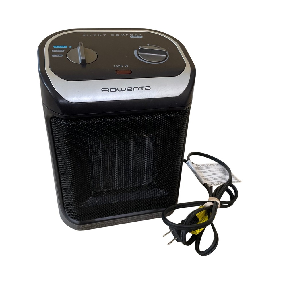 Rowenta Silent Comfort Compact Ceramic Space Heater 1500W Gray‎ SO9260U2